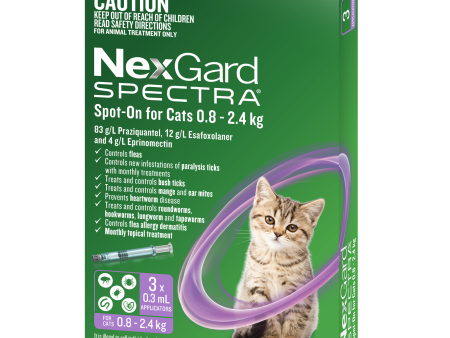 Nexgard Spectra Spot On For Cats 0.8-2.4kg Supply