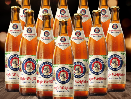 Paulaner Hefe-Weissbier German Wheat Beer 500ml Bottles - 5.5% ABV (12 Pack) Discount