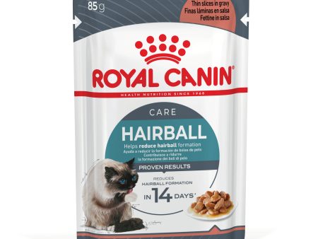 Royal Canin Hairball Care With Gravy Adult Wet Cat Food Pouches 85g x 12 Sale