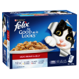 Felix As Good As It Looks Meat Menu Adult Wet Cat Food 85g x 12 For Discount