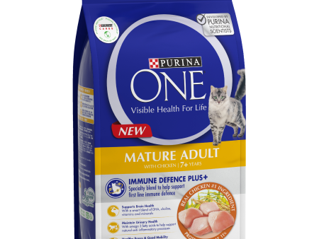 Purina ONE Senior 7+ With Chicken Adult Dry Cat Food 1.4kg on Sale