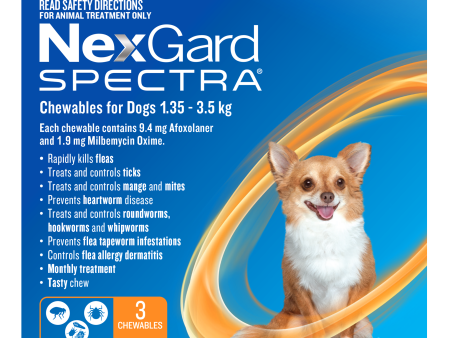 Nexgard Spectra Very Small Dog Chews 1.35-3.5kg on Sale