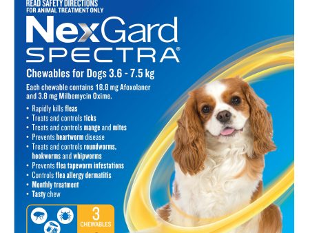 Nexgard Spectra Small Dog Chews 3.6-7.5kg For Discount