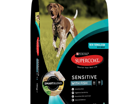 Supercoat Fish Sensitive Skin and Stomach Adult Dry Dog Food 15kg on Sale