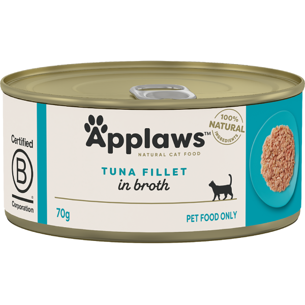 Applaws Natural Wet Cat Tin Tuna 70g x 24 on Sale