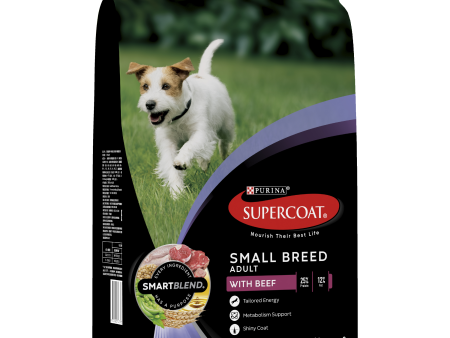 Supercoat Beef Small Breed Adult Dry Dog Food 2.8kg For Sale