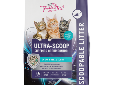 Trouble and Trix Ultra-Scoop Superior Odour Control Cat Litter 10L For Sale