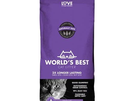 Worlds Best Lavender Scented Clumping Cat Litter 12.7kg For Sale