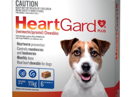 Heartgard Plus Chews For Dogs Up To 11kg  6 Pack Sale