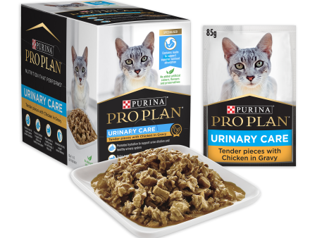 Pro Plan Urinary Care Chicken Adult Wet Cat Food Pouches 85g x 12 Hot on Sale