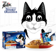 Felix Double Delicious Meat Selection in Jelly Adult Wet Cat Food 85g x 12 Online now