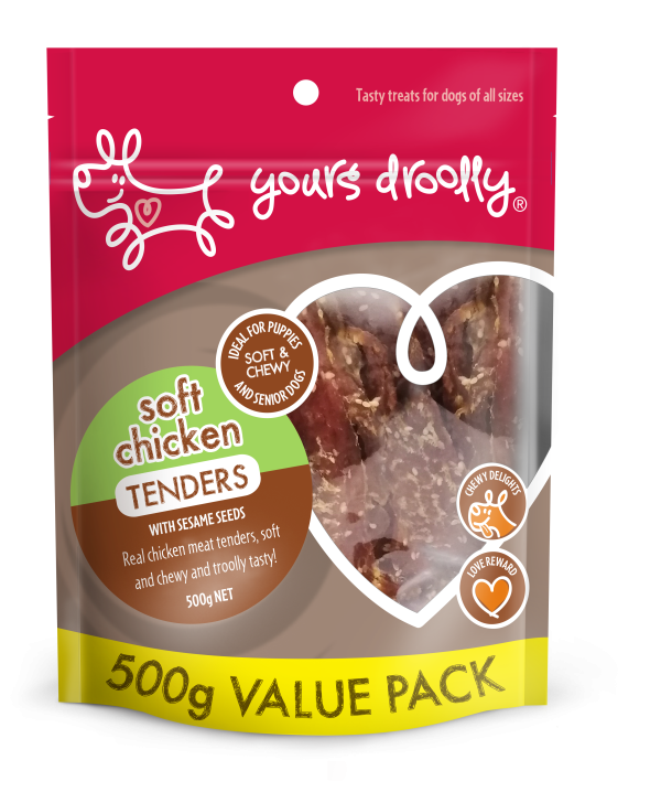 Yours Droolly Soft Chicken Tenders Dog Treats 500g Online Hot Sale