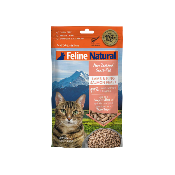 Feline Natural Grain Free Freeze Dried Cat Food Lamb & Salmon Fashion