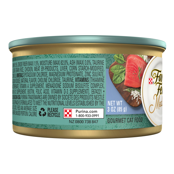 Fancy Feast Medleys Tuna Tuscany With Long Grain Rice And Garden Greens Adult Wet Cat Food 85g x 24 For Discount