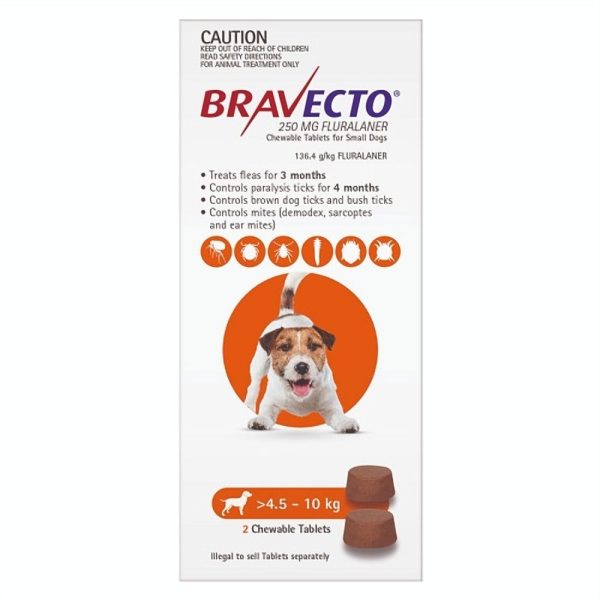 Bravecto Small Dog Chews 4.5-10Kg For Cheap