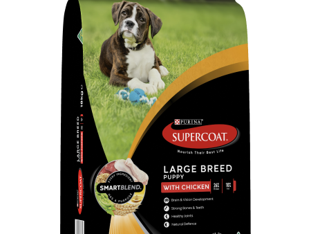 Supercoat Chicken Large Breed Puppy Dry Dog Food 18kg For Sale