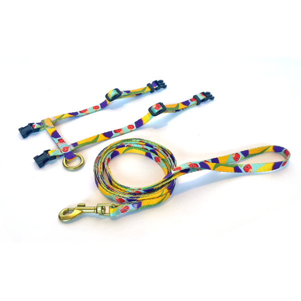 Anipal Gigi the Gouldian Finch Recycled Cat Harness and Lead Discount