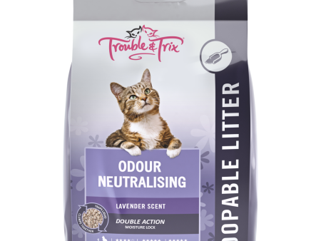 Trouble and Trix Odour Neutralising Lavender Clumping Cat Litter 15L Online