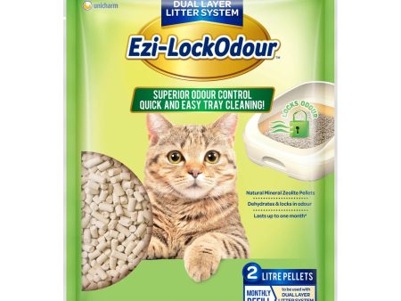 Ezi-LockOdour Dual Layer Cat Litter System Natural Zeolite Cat Litter Pellets 2L Online