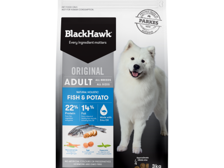 Black Hawk Original Adult Fish and Potato Dry Dog Food Supply