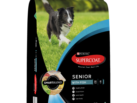 Supercoat Fish Senior Dry Dog Food 18kg For Discount