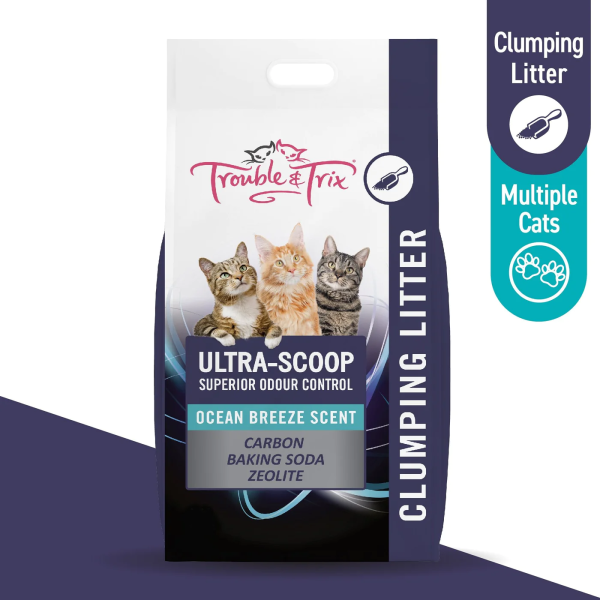 Trouble and Trix Ultra-Scoop Superior Odour Control Cat Litter 10L For Sale