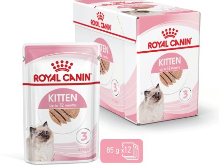 Royal Canin Kitten Instinctive with Loaf Wet Cat Food Pouches 85g x 12 Cheap