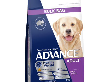 Advance Chicken and Rice Healthy Weight Large Breed Adult Dry Dog Food 17kg Discount