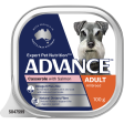 Advance Casserole with Salmon All Breed Adult Wet Dog Food Tray 100g x 12 For Cheap