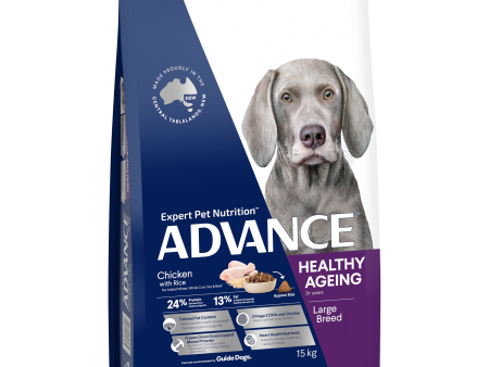 Advance Chicken and Rice Healthy Ageing Large Breed Mature Dry Dog Food 15kg Online Hot Sale