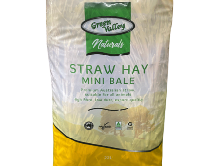 Green Valley Naturals Straw Hay Mini Bale 22L Online