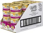 Fancy Feast Delights With Cheddar Grilled Chicken And Cheddar Cheese Feast In Gravy Wet Cat Food 85g x 24 on Sale