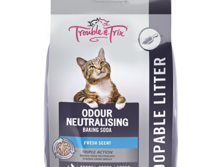 Trouble and Trix Odour Neutralising Baking Soda Clumping Cat Litter 15L For Cheap