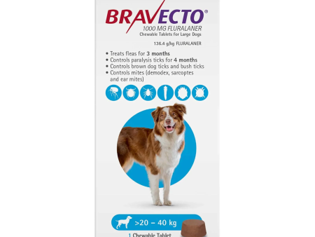 Bravecto Large Dog Chews 20-40Kg For Cheap