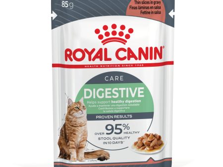 Royal Canin Digestive Care Gravy Adult Wet Cat Food Pouches 85g x 12 on Sale