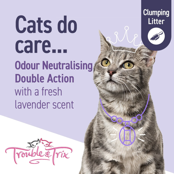 Trouble and Trix Odour Neutralising Lavender Clumping Cat Litter 15L Online