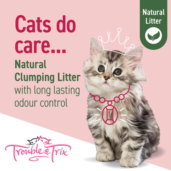 Trouble and Trix Plant Cherry Blossom Extract Natural Cat Litter 10L Online now