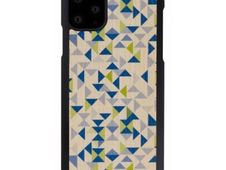 MAN&WOOD SmartPhone case iPhone 11 Pro Max blue triangle black on Sale