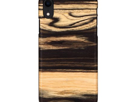 MAN&WOOD SmartPhone case iPhone XR white ebony black Fashion