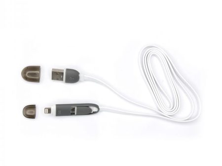 Sbox 2IN1W USB->Micro USB+IPH.5 M M 1M white on Sale