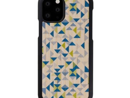 MAN&WOOD SmartPhone case iPhone 11 Pro blue triangle black Online Sale