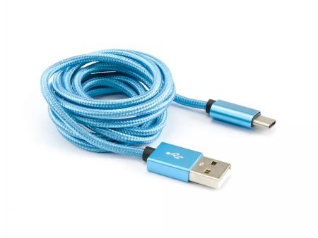 Sbox USB->Type C M M 1.5m CTYPE-1.5BL Blue For Sale