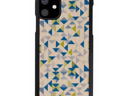 MAN&WOOD SmartPhone case iPhone 11 blue triangle black Online Hot Sale