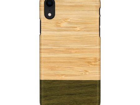 MAN&WOOD SmartPhone case iPhone XR bamboo forest black Cheap