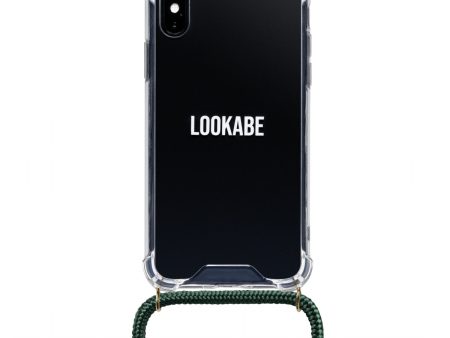 Lookabe Necklace iPhone X Xs gold green loo013 Online now