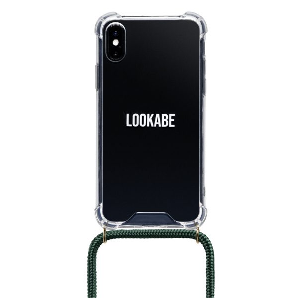 Lookabe Necklace iPhone X Xs gold green loo013 Online now