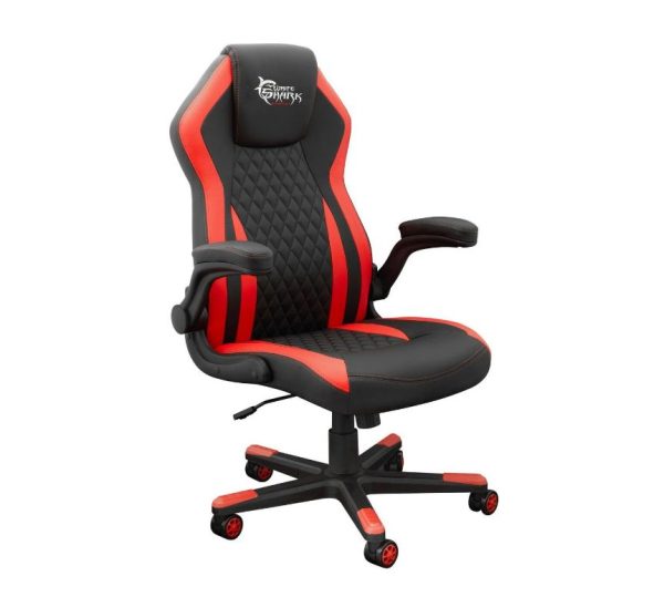 White Shark Gaming Chair Red Dervish K-8879 black red For Sale