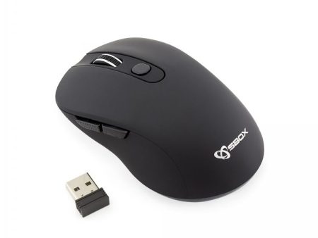 Sbox Wireless Mouse WM-911B black Fashion