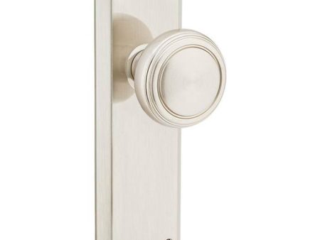 Emtek 8204LN Privacy , Sideplate Locksets Quincy Non-Keyed 7-1 8  , Lancaster Knob Online now