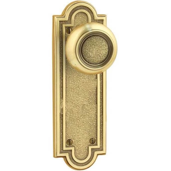 Emtek 8202BRL Privacy , Sideplate Locksets Belmont Non-Keyed 7-1 2  , Breslin Lever Fashion